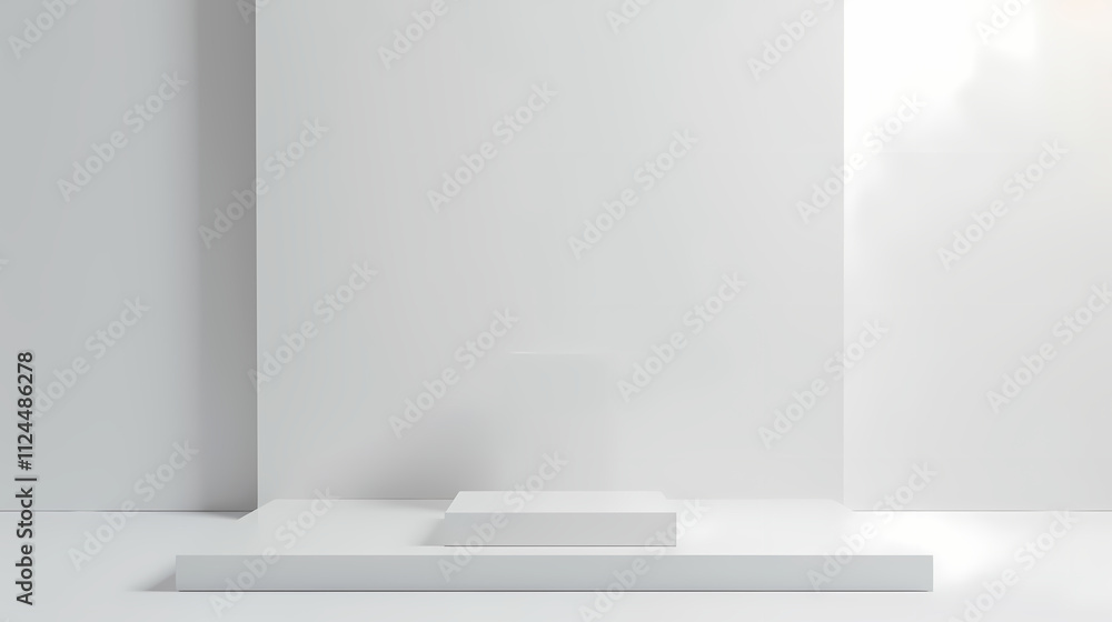Poster clean minimalist product display platform