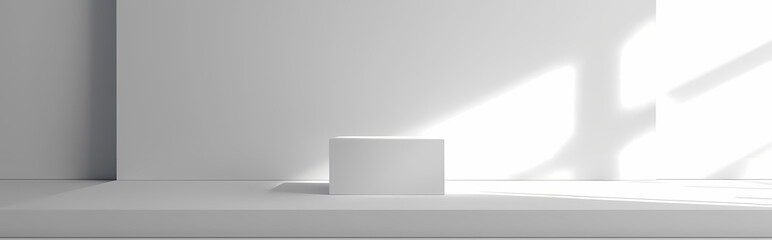 Minimalist White Cube Display 