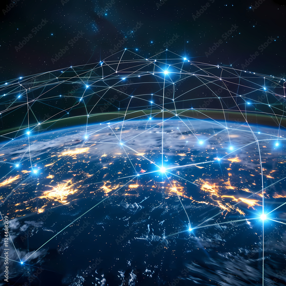 Poster global network connection