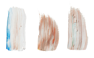 Acrylic brush stroke sample transparent png