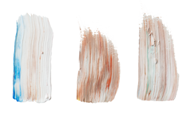 Acrylic brush stroke sample transparent png