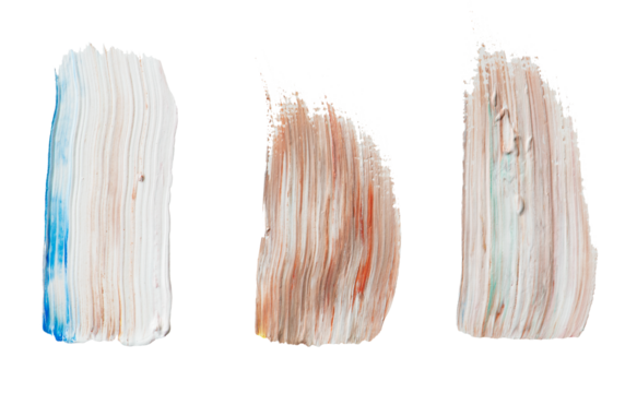 Acrylic brush stroke sample transparent png