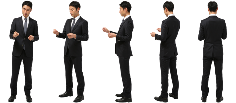 男性ビジネス全身写真