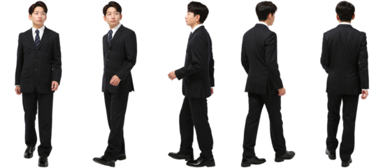 男性ビジネス全身写真_歩く