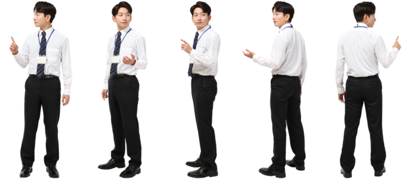 男性ビジネス全身写真_社員証