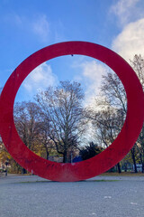 Naklejka premium Stachus is a large square in central Munich, Bavaria in Munich, Germany