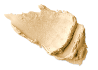 Png yellow cream smear design element texture