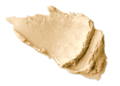 Png yellow cream smear design element texture