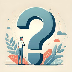 man with question mark