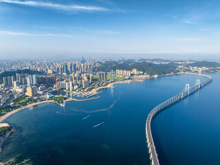 Overlooking Dalian city