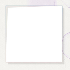 Pastel purple watercolor textured frame design element