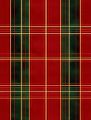 Festive red and green plaid pattern perfect for holiday season