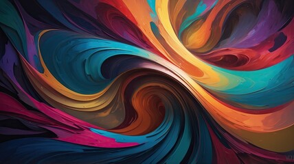 Fototapeta premium Captivating Diwali Abstract Background with Swirling Colors and Vibrant Patterns