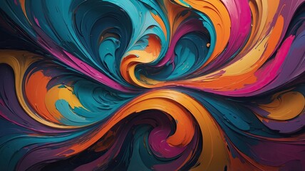 Captivating Diwali Abstract Background with Swirling Colors and Vibrant Patterns