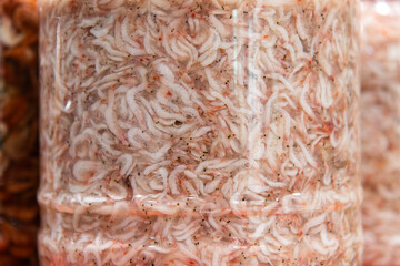 fermented shrimps on sale in the market
