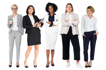 Business colleagues png sticker, transparent background