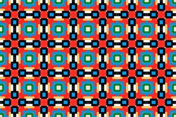 Fototapeta premium Abstract Digital Seamless Pattern for App Interfaces