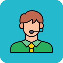 Customer Service Agent Icon