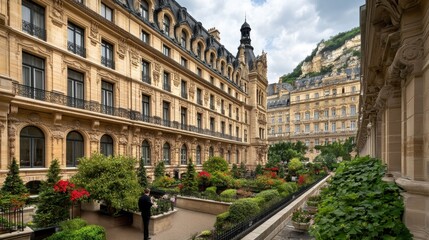 Charming Historical Architecture and Elegant Garden in Downtown Paris