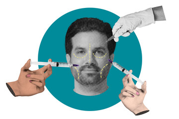 Plastic surgery png sticker, creative beauty remix, transparent background