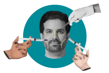 Plastic surgery png sticker, creative beauty remix, transparent background