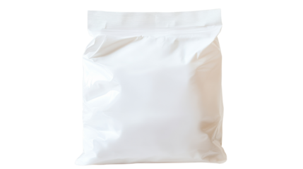 Clean white plastic bag