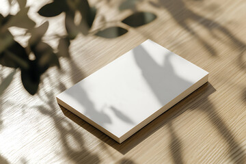 realistic business card mockup showcasing a clean and elegant design with space for branding elements, modern and professional look


