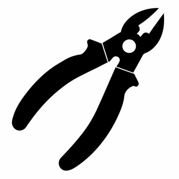 A simple Pliers silhouette vector illustration