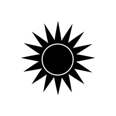Sun vector icon. Summer illustration sign. hot symbol or logo. © Denys