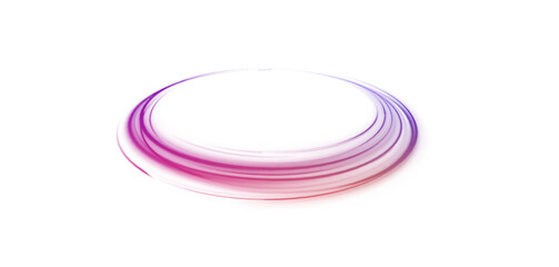 Obraz premium Semicircular wave, light trail curve swirl, incandescent optical fiber vector, png, effect, wave,neon,line. White shiny sparks of spiral wave. Png shine round frame with light circles light effect.