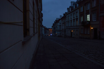 street in the evening