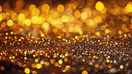 Subtle shadows of Christmas trees and ornaments enhance the magical, golden atmosphere, making it feel like a holiday dream.






