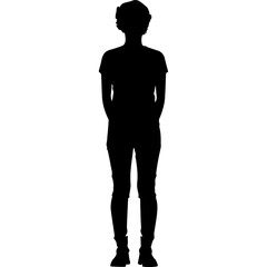 Fototapeta premium silhouette of a person