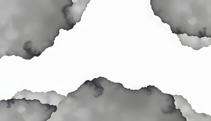 Obraz premium Abstract black color abstract watercolor paper pattern teture background banner panorama, Paper Cutout style