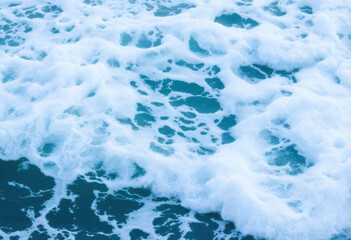 Obraz premium Ocean Waves With Foam In High Detail