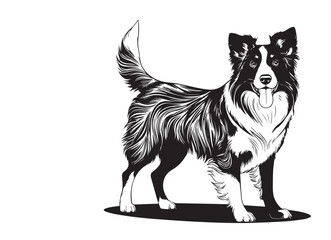 dog silhouette vector