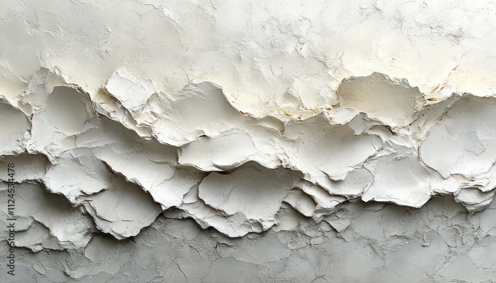 Poster textured abstract minimalist design white tones soft lighting canvas background