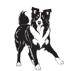 dog silhouette vector
