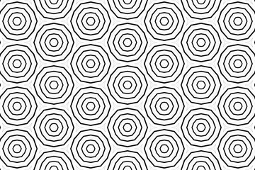 Fototapeta premium Abstract Black and White Seamless Pattern for Creativity