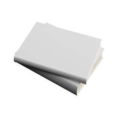 Free PNG a stack of white papers with a white background that says  the word  on the top with a white cover.	