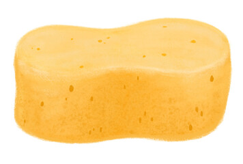 Sponge png, cleaning supply illustration, transparent background