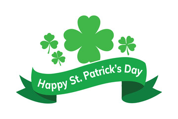 Happy Patrick's Day typography design