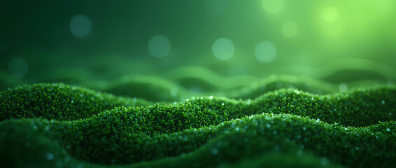 Abstract organic green lines as wallpaper background illustration