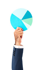 Png Paper pie chart mockup business marketing concept