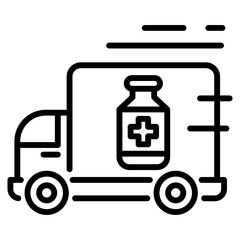 distribution drug single icon