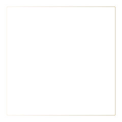 Gold png border frame, classy design on transparent background