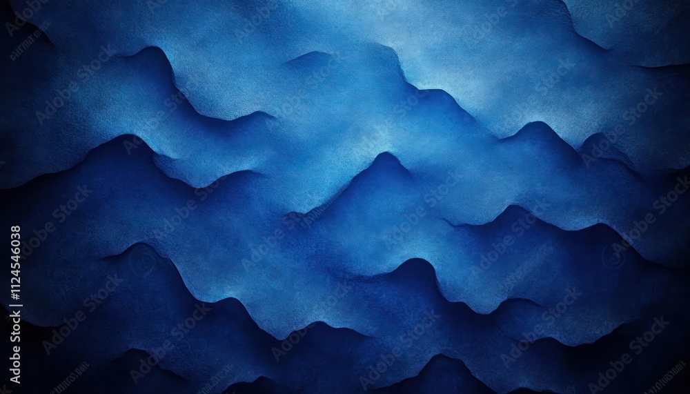 Poster deep blue abstract texture gradient vintage design with soft ambient lighting dark wall background i