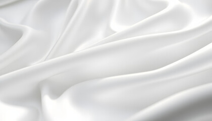White gray satin texture that is white silver fabric silk panorama background with beautiful soft blur pattern natural, close-up
