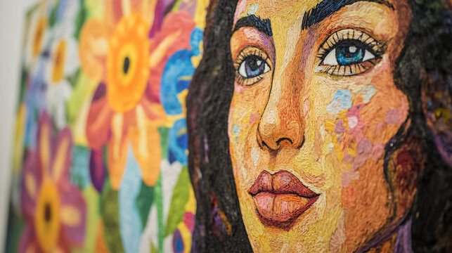 A multicultural art workshop where artists from diverse backgrounds teach techniques from their cultures, fostering creativity and understanding through shared artistic practices.