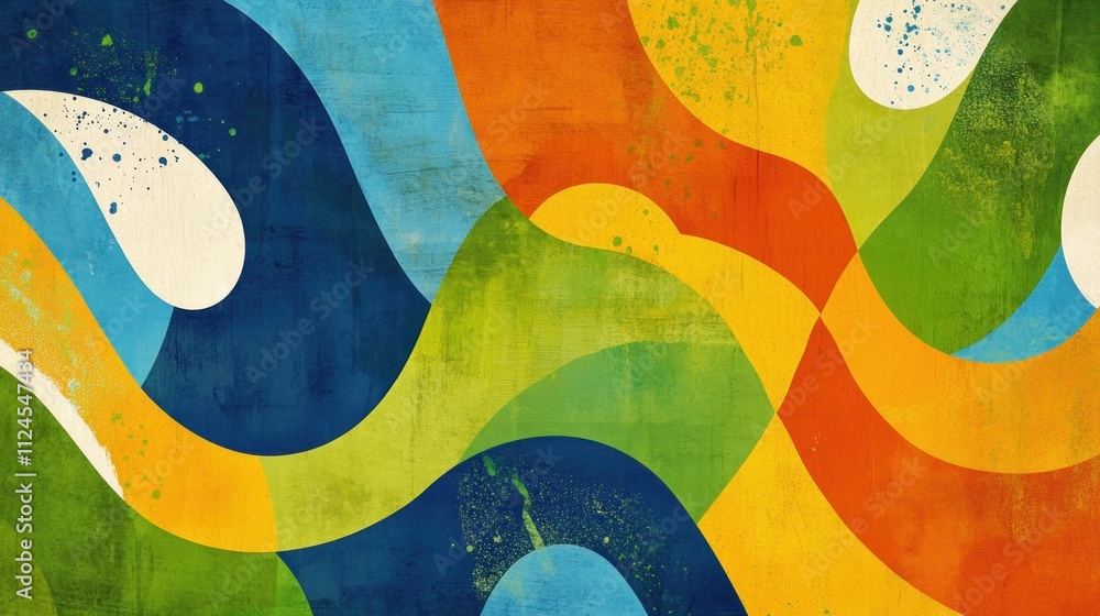Aufkleber abstract colorful wave pattern design background